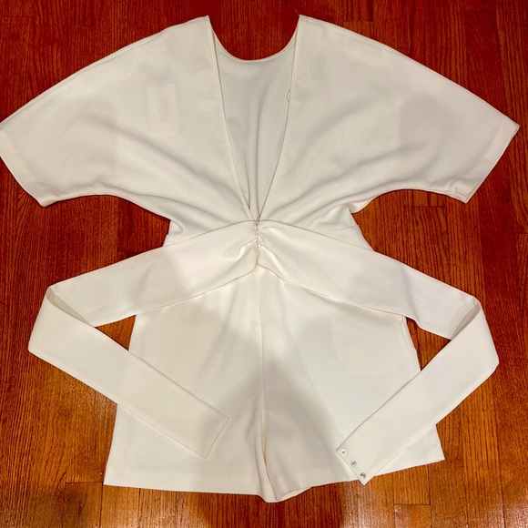 Ba&sh Playsuit / Romper in White, Size Small, NWT - Flawless French Style - Picture 4 of 10